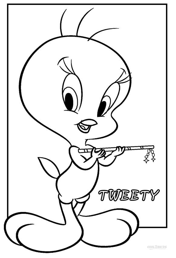 581x850 Printable Tweety Coloring Pages For Kids Cool2bkids Cartoon