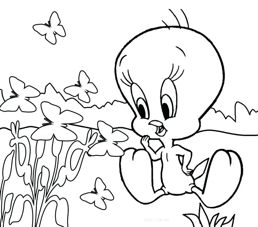 850x750 Tweety Coloring Pages Bird Coloring Page Free Download Tweety
