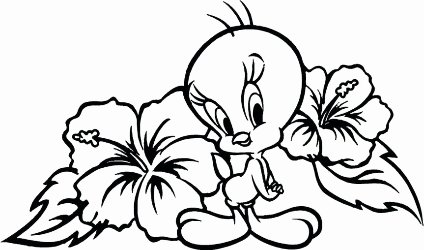 863x508 Tweety Coloring Pages To Print Out Pics Tweety Coloring Pages 2