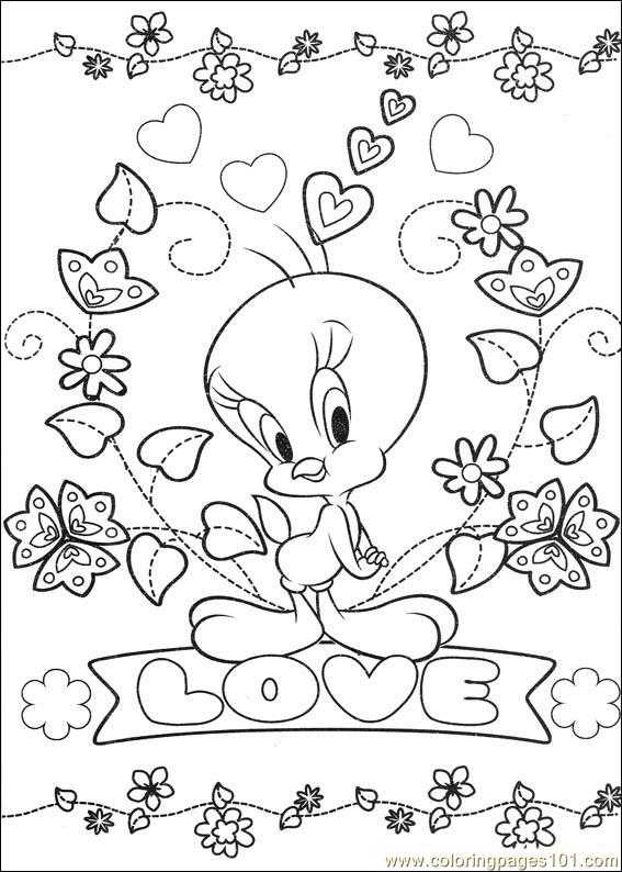 567x794 Tweety Coloring Pages Color Bros