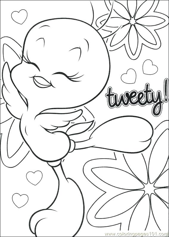 567x794 Coloring Pages Tweety Coloring Page Coloring Pages Of Baby Tweety