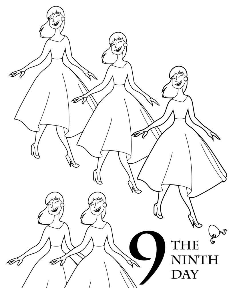 The 12 Days Of Christmas Coloring Book Parents 808x1007 The 12 Days Of Christmas Coloring Book Parents