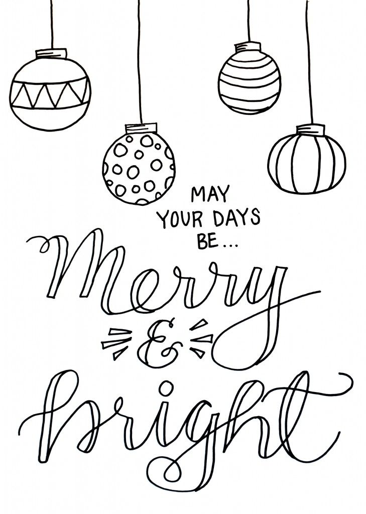 729x1024 Christmas Coloring Page