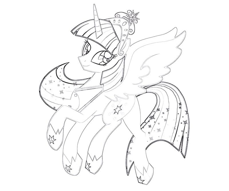 800x667 Princess Twilight Sparkle Coloring Pages