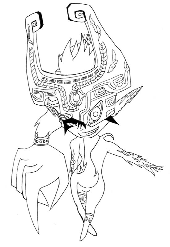 Coloriage Zelda Twilight Princess My Blog 550x800 Coloriage Zelda Twilight Princess My Blog