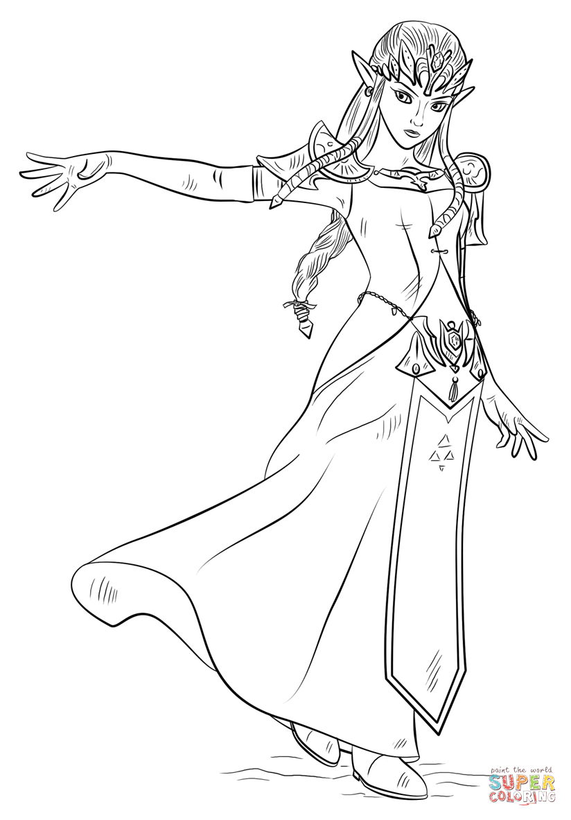 Zelda Twilight Princess Coloring Pages 824x1183 Zelda Twilight Princess Coloring Pages