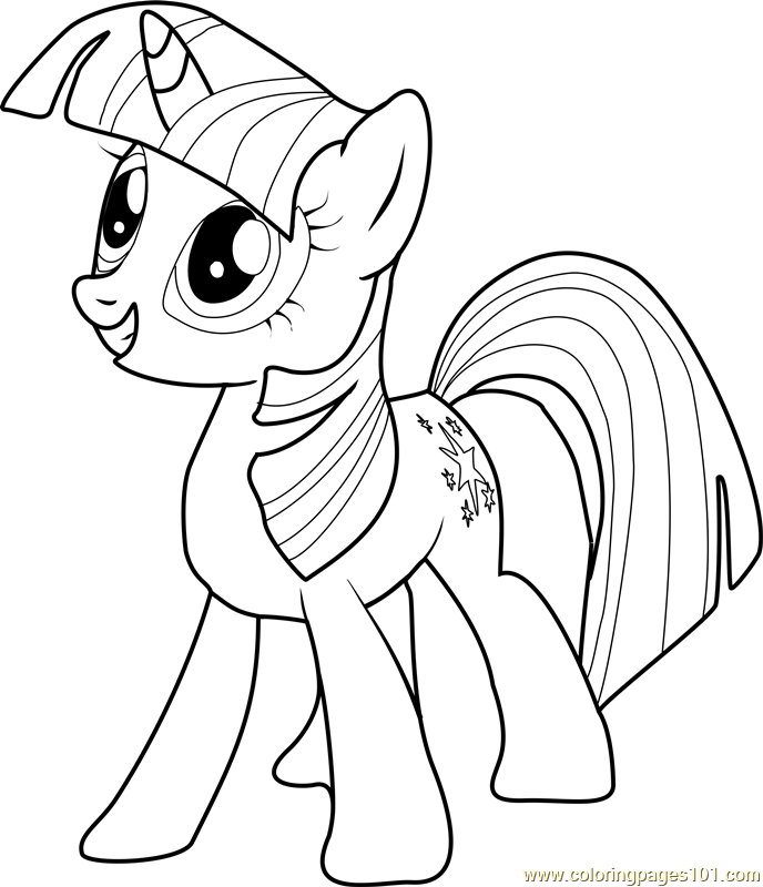 Twilight Sparkle Coloring Page 688x800 Twilight Sparkle Coloring Page