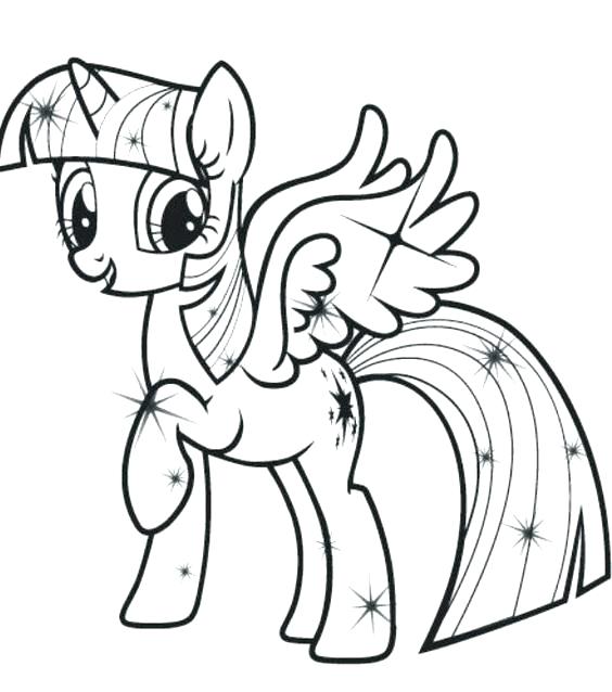 Ponies Coloring Pages My Little Pony Twilight Sparkle Coloring 564x638 Ponies Coloring Pages My Little Pony Twilight Sparkle Coloring