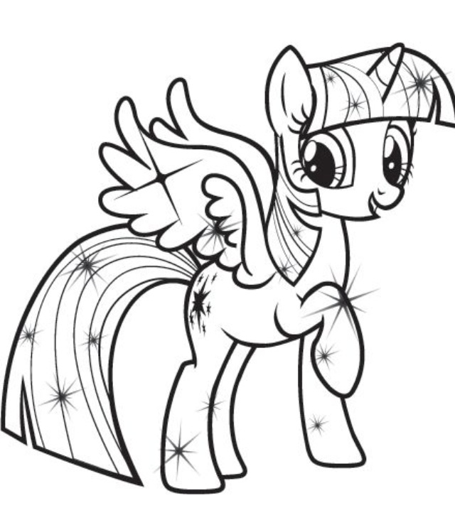 Twilight Sparkle Coloring Pages To Print 640x725 Twilight Sparkle Coloring Pages To Print