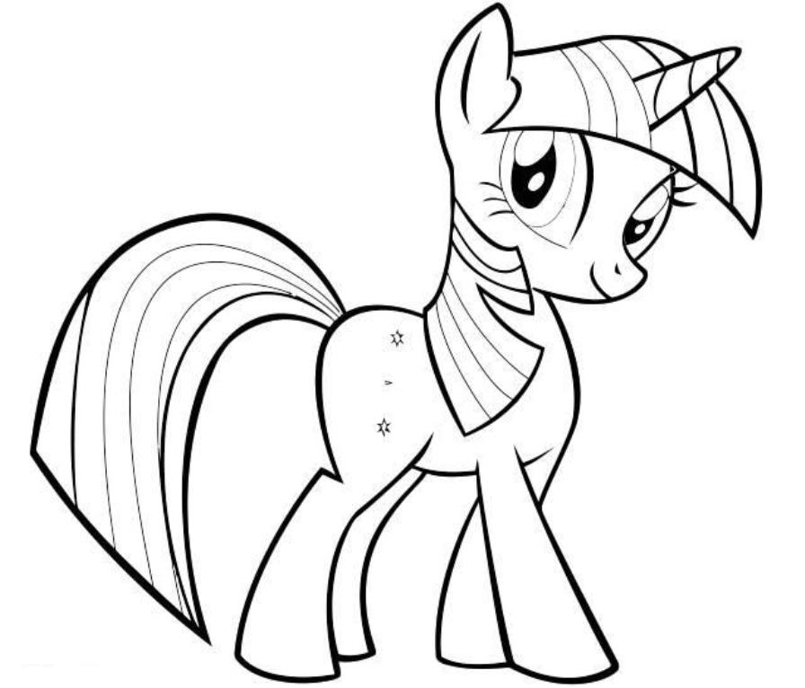 My Little Pony Twilight Sparkle Coloring Pages 896x766 My Little Pony Twilight Sparkle Coloring Pages