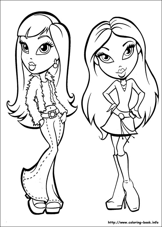 567x794 Bratz Coloring Picture