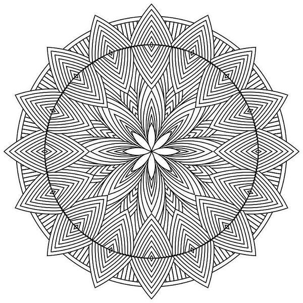 600x600 Mandala Coloring (@mandalafree) Twitter Coloring Pages