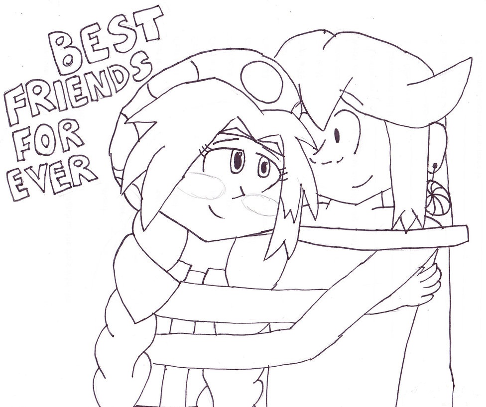 976x818 Two Best Friends Coloring Pages Coloring Pages