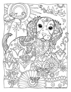 Creative Haven Dazzling Dogs Coloring Book By Marjorie Sarnat 236x305 Creative Haven Dazzling Dogs Coloring Book By Marjorie Sarnat