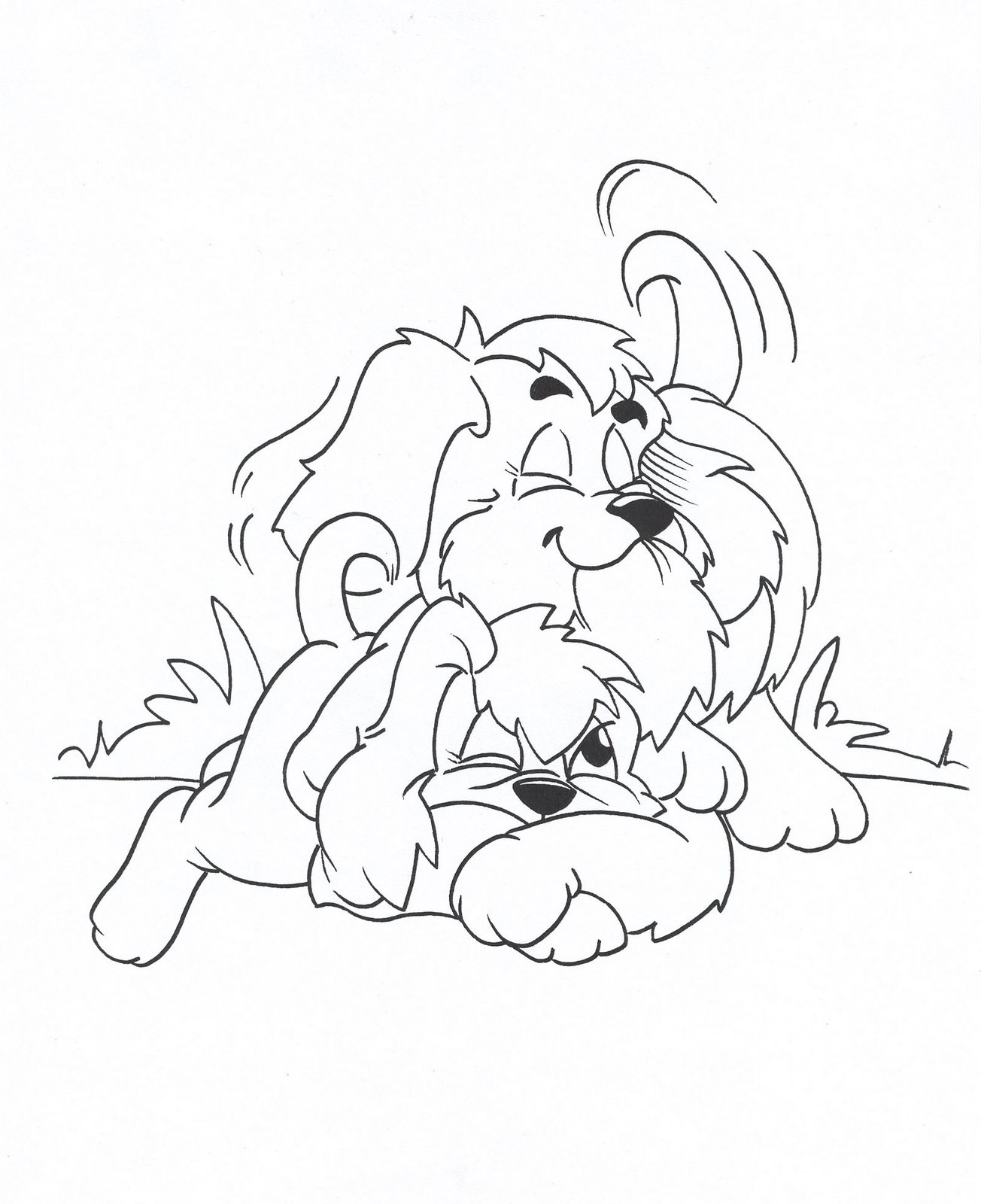 Dogs 2 Coloring Page 1304x1600 Dogs 2 Coloring Page