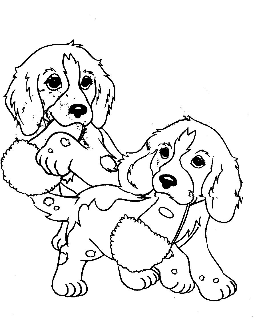 Two Little Dogs Coloring Page Of Kidz 928x1133 Two Little Dogs Coloring Page Of Kidz