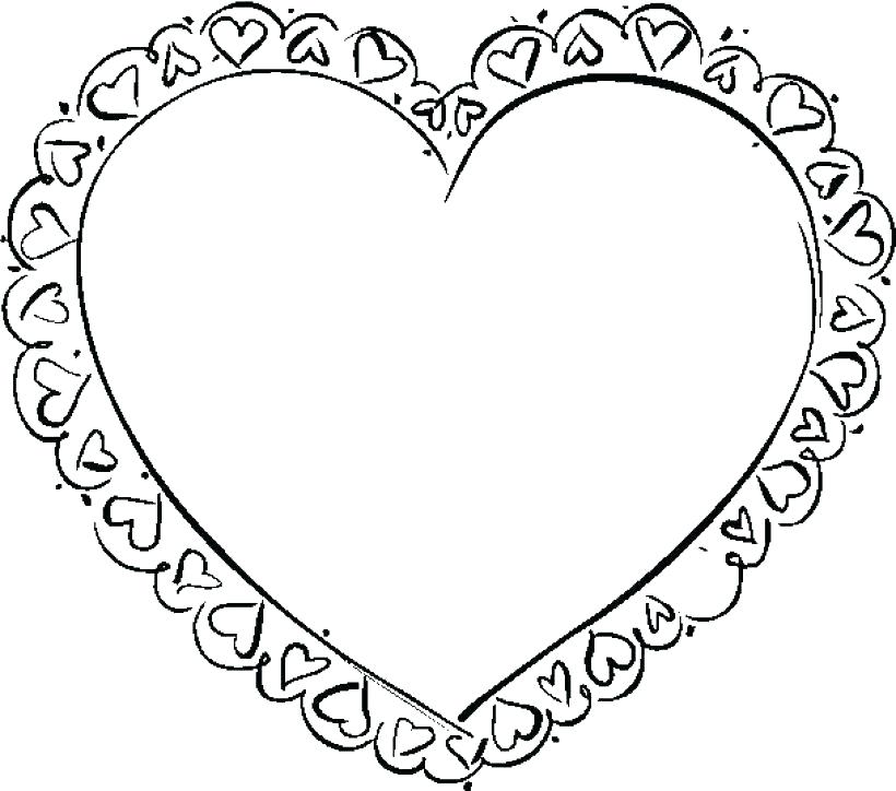 Heart Picture Coloring Hearts Coloring Pages 2 Hearts Colouring 820x724 Heart Picture Coloring Hearts Coloring Pages 2 Hearts Colouring