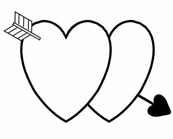 Valentine Heart Coloring Pages 564x451 Valentine Heart Coloring Pages