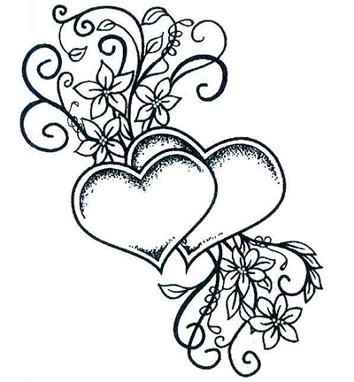 Cute Entwined Hearts Clipart Httpsklepik.na Strychu.plplp 400x432 Cute Entwined Hearts Clipart Httpsklepik.na Strychu.plplp