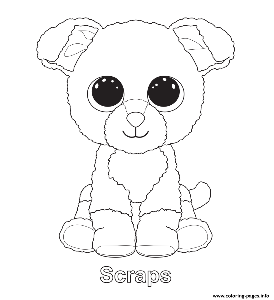878x960 Beanie Boos Coloring Pages