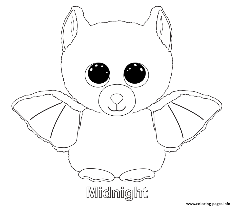 960x847 Print Midnight Beanie Boo Coloring Pages Embroidery Patterns