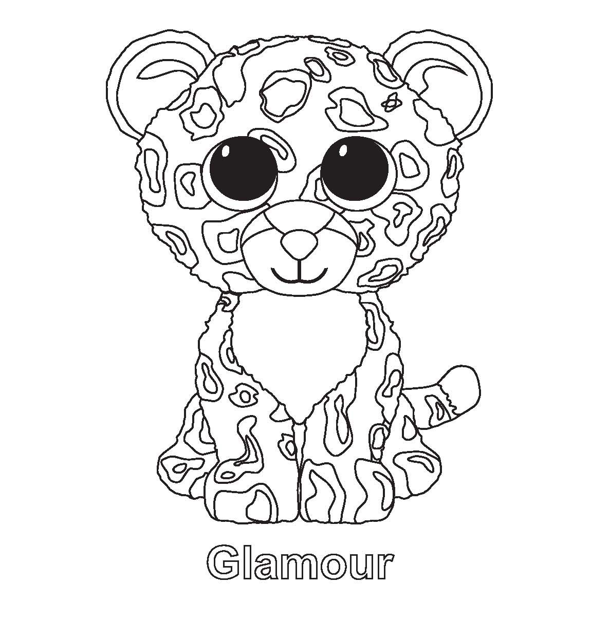 1150x1209 Focus Free Printable Beanie Boo Coloring Pages Ty Download