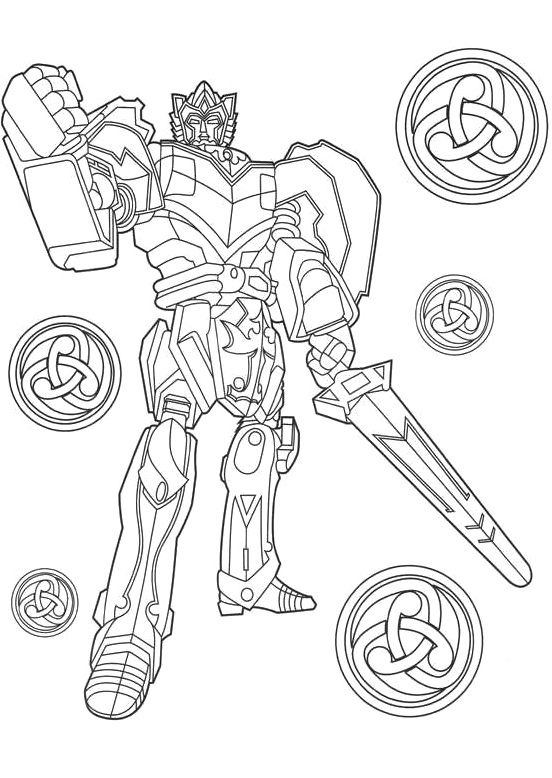 552x778 Big Megazord Power Ranger Coloring Pages Tyler's Birthday
