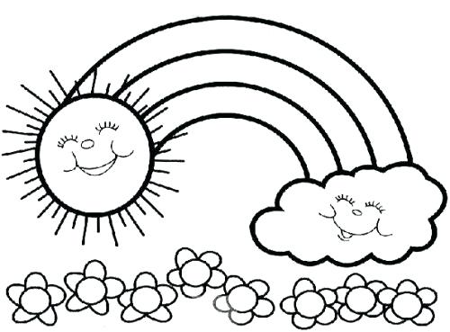 Kinder Coloring Pages Coloring Pages Printable Sun Activity 500x369 Kinder Coloring Pages Coloring Pages Printable Sun Activity