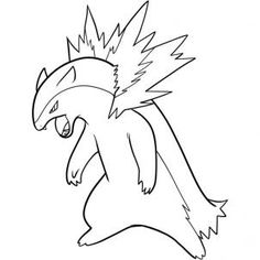 236x236 Click To See Printable Version Of Typhlosion Coloring Page