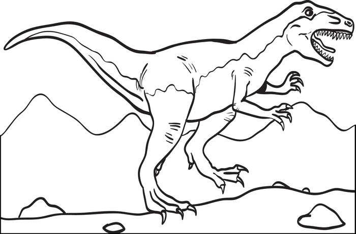 Trex Coloring Pages 700x461 Trex Coloring Pages