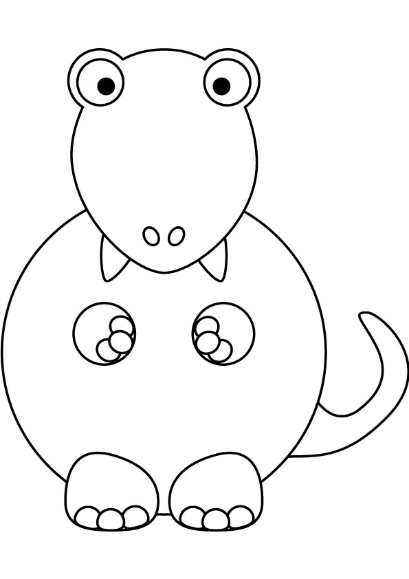 Baby Tyrannosaurus Coloring Pages Kids 595x842 Baby Tyrannosaurus Coloring Pages Kids