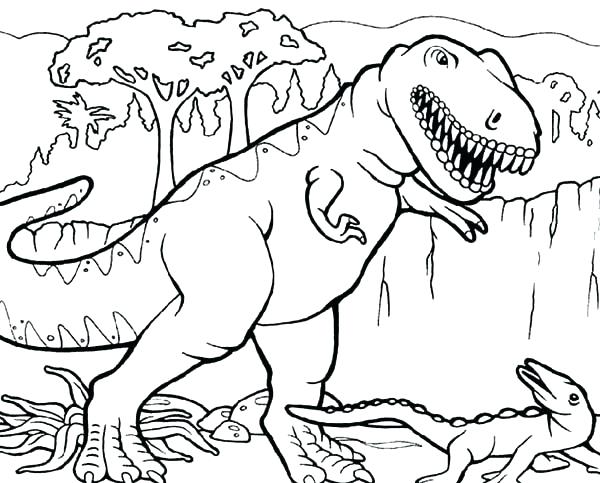 Dinosaur Tyrannosaurus Coloring Book Pages For Print Printable T 600x483 Dinosaur Tyrannosaurus Coloring Book Pages For Print Printable T