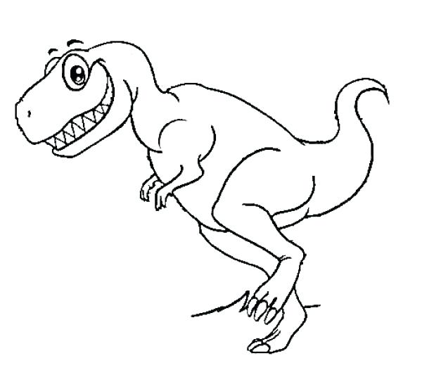 Tyrannosaurus Rex Coloring Page 600x526 Tyrannosaurus Rex Coloring Page