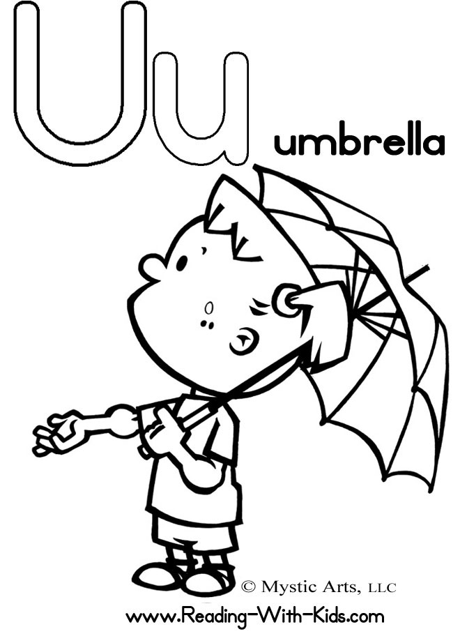 670x922 Letter U Coloring Pages