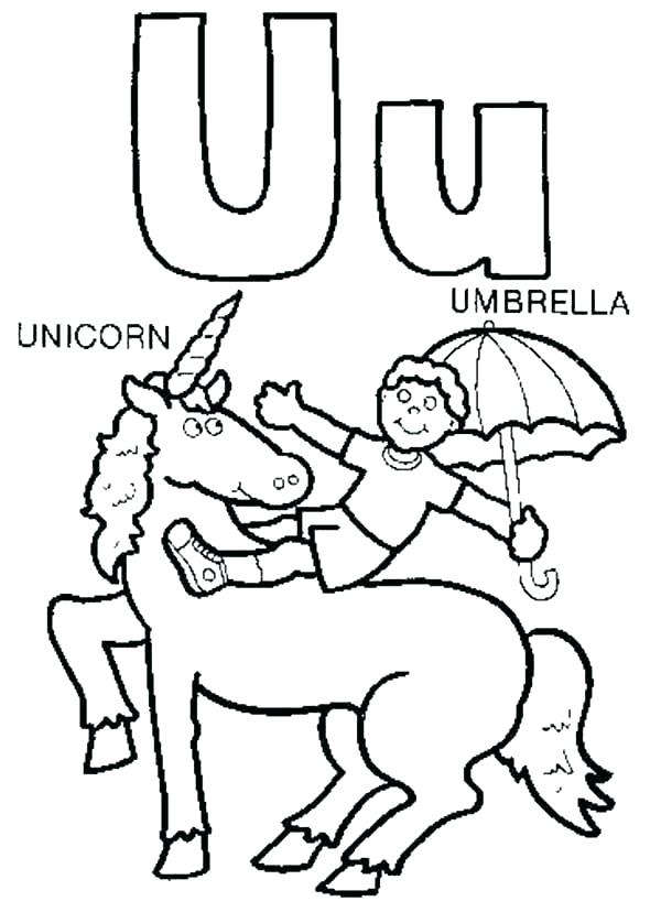600x828 Letter U Coloring Pages