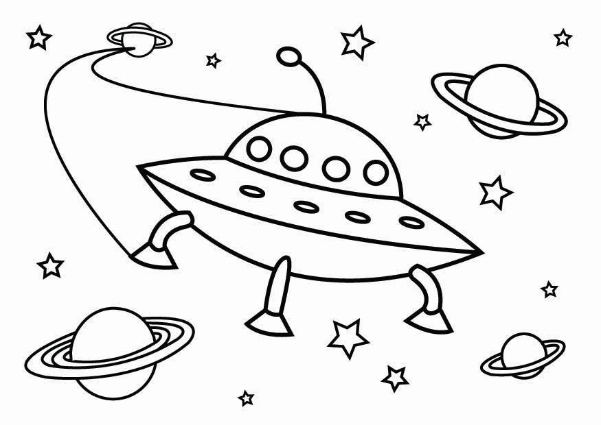 875x620 Coloring Page Ufo