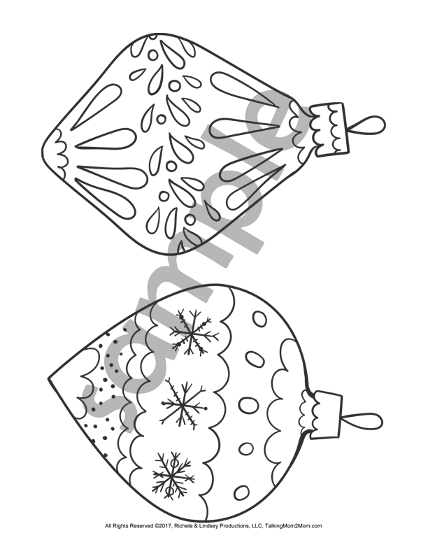 Christmas Ornaments And Silly Holiday Sweaters Coloring Activity 612x792 Christmas Ornaments And Silly Holiday Sweaters Coloring Activity
