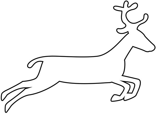 Image Result For Reindeer Cut Out Template 650x480 Image Result For Reindeer Cut Out Template