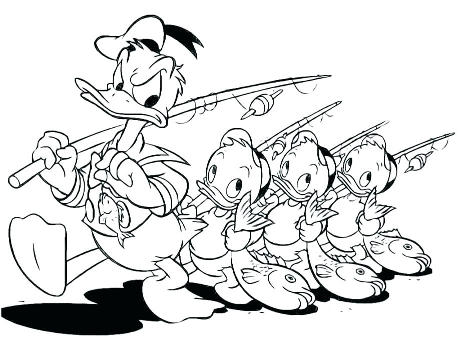 921x690 Ugly Duckling Coloring Pages Page Duck Mickey Mouse Cart