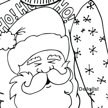 Christmas Coloring Clip Art 350x350 Christmas Coloring Clip Art