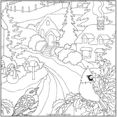 Christmas Coloring Books To Set The Holiday Mood 400x401 Christmas Coloring Books To Set The Holiday Mood