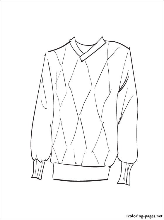 Best Photos Of Sweater Coloring Page 560x750 Best Photos Of Sweater Coloring Page
