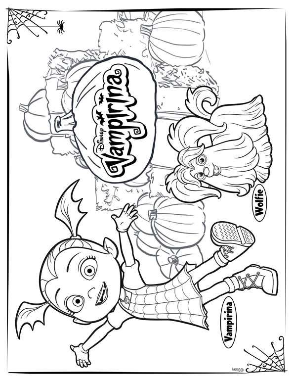 593x768 4 Coloring Pages Of Vampirina On Kids N Fun.co.uk. Op Kids N Fun