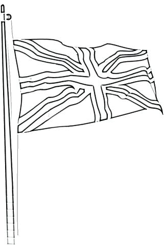 325x480 Union Jack Coloring Page United Kingdom Flag Tracing United