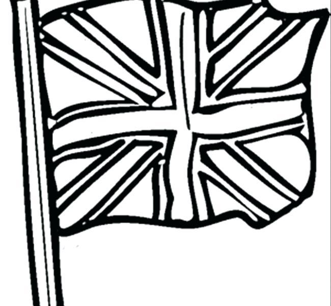 650x600 British Flag Coloring Page Great Flag Coloring Page British Flag