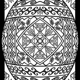 Ukrainian Egg Coloring Pages