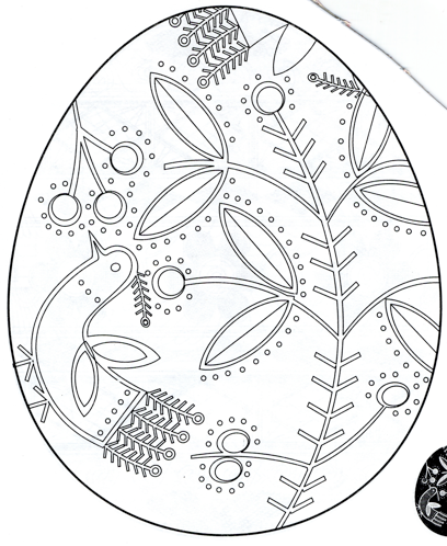 408x498 Pysanky Coloring Pages