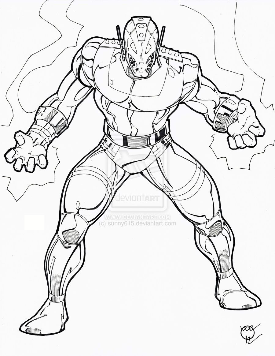Ultron Coloring Page