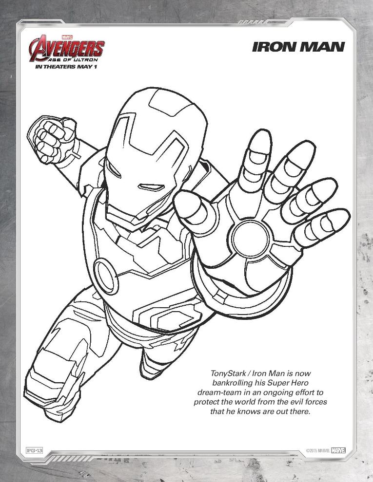 765x990 Avengers Age Of Ultron Coloring Sheets
