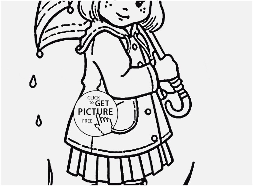 827x609 Spring Coloring Pages Display Girl And Umbrella Coloring Page